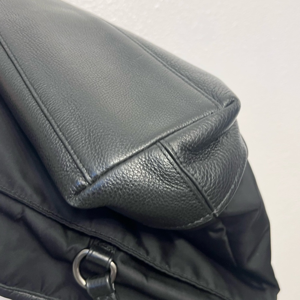 Coach 2017 Black Nylon/Leather Tote B1777-F57903 - Picture 7 of 14